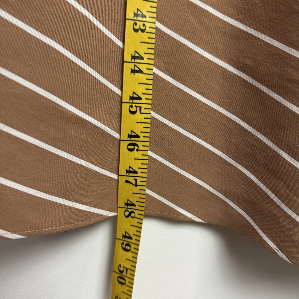 Jenni Kayne Slip Dress Camel Striped Long Small Classic Timeless Feminine - Picture 8 of 11